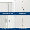 Metal Storage Cabinet 2 Door Locking with 2 Adjustable Shelf Garage Home Office