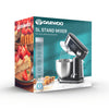 Daewoo 1000W 5L Baking Stand Mixer Kit Whip Knead Whisk Stainless Steel 12 Speed