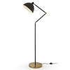 Adjustable Black & Gold Floor Lamp