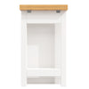 360° Swivel Dining Bar Table Kitchen Island, w/ Storage Cabinet, Wine Rack White