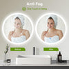 LED Bathroom Mirror with 3 Mode Lights Demister Illuminate Touch Sensor Anti-fog