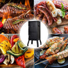 Charcoal BBQ Smoker Grill with Thermometer 2 Door Outdoor Roaster Cooking Oven