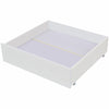 3FT Single Bed Frame Pine Wooden Storage Kids Bed Headboard Shelves Drawer White