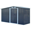 Garden Metal Storage Shed with Log Storage for Organized Outdoor Spaces
