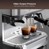 Espresso Machine 15 Bar Cappuccino & Latte Maker with Milk Frother Steam Wand GB