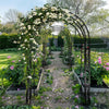 Heavy Duty Metal Garden Arch Arbour for Roses Amalfi with Ground Spikes