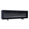40 INCH Insert/Wall Mounted LED Fireplace Wall Inset Into Fire Freestand Feet UK