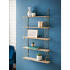 5 Tier Metal Wire Wall Floating Shelves Decoration Storage Shelf Living Room