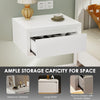 Wall Mounted Bedside Cabinet Table Floating Nightstand with Storage Drawer 2 Gnt