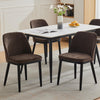 2-Pack Ergonomic Upholstered Dining Chair, Modern Wood Frame, 250 lb Load