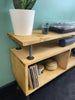Reclaimed Wood Record Stand Urban Reclamation Rustic Solid Wood Storage