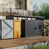 Outside Metal Bin Shed Triple Wheelie Bin Storage Cover Rubbish Dustbin Shed UK