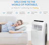 9000 BTU Portable Air Conditioner 4-in-1 AC Unit Remote 230V UK Plug