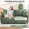 Modern 2/3 Seater Corduroy Sofa Bed with 2 Bolster Home Room Recliner Couch Sofa