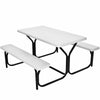 Outdoor Picnic Table and Bench Set Heavy-Duty Garden Furniture Gathering/Party
