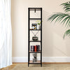 Wood Bookcase Bookshelf Plant Stand 6 Tier Shelves Shelving Storage Steel Frame