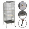 Rolling Large Bird Cage Metal Parrot Lovebird Canary Finch Aviary Budgie w/Stand