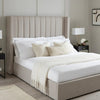 Dusk Madison Stone Grey Linen Look Double Ottoman Storage Bed RRP £899