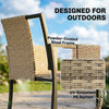7 Piece Rattan Garden Furniture Set, Garden Dining Set with Wood-Plastic Table