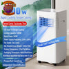 7000 BTU Portable Air Conditioner 4-in-1 Remote Dehumidifier Window Kit White