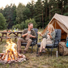 Folding Camping Cot with 6-Position Adjustable Backrest