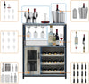 Bar Cabinet Coffee w/ Rack and Glass Holder Kitchen Buffet Sideboard