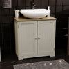 Priano Freestanding Bathroom Cabinet Unit Grey Vanity Cupboard Storage Unit
