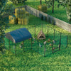 Large Iron Walk-in Chicken Run Coop Cage Hens Rabbit Dogs Ducks Chickens Poultry