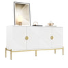 Storage Cabinet 158cm Sideboard for Living Room, Dining Room, Entryway, White