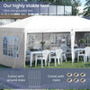 3 x 6m Heavy Duty Gazebo Marquee Party Tent with Storage Bag Grey
