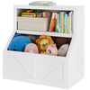 Kids Storage Bookshelf Wooden Unit Children's Toy Shelves Organiser