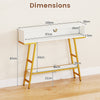 3-Tier Entryway Table with Storage Compartment & Shelf