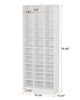 Tribesigns 30-Pair Shoe Cabinet for Entryway Wood Shoe Storage Organizer 10-Tier