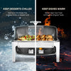 Chafing Dishes Buffet Sets Pans Stainless Steel Food Warmer 6.3qt/8.4qt