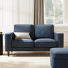 Dusk Soho Dark Blue Matte Velvet 2 Seater Sofa RRP £999