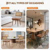 Rattan Back Dining Chairs Set of 1 2 Mid-Century Modern Kitchen Chairs for Home