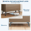 Storage Cabinet with Metal Leg Sideboard Buffet Living Room Entryway Hallway🔥