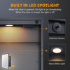 Bathroom Mirror Cabinet with Shaver Socket Demister 3 LED Lights Black Cupboard