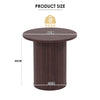 40CM/60CM Coffee Table Round Wood Side Table Sets With Hidden Storage Walnut