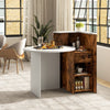 White Reception Desk Front Counter Desk w/ Drawer