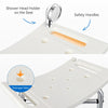 Shower Chair with 2 holes of Shower Head Holder 350 lb Capacity Slip Resistant