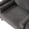 Modern Chenille Wingback Armchair Upholstered Accent Chair Single Sofa Wood Legs