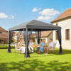 3 x 3 m Heavy Duty Pop Up Garden Gazebo with Handy Bag Mesh Sidewalls Grey