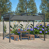 Pergola Steel Frame 3x2M PE Canopy Adjust Shade Pergola Shelter Backyard Grey