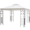 Patio Gazebo Canopy Outdoor Wedding Party Tent Shelter Sun Shade Steel- 3m x 3m