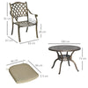 4 Seater Outdoor Dining Set Antique Cast Aluminium Garden Furniture Set with Cus