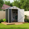 3-10FT Galvanised Garden Storage Shed Outdoor Apex /Pent Roof Log Tool House Box