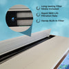 Aquarium Fish Tank Cabinet Large LED Lighting Tropical Marine White 4ft 300L