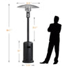 Outdoors Standing Patio Heater 8.8KW Propane Gas On Wheels Brand - New