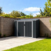 Anthracite Metal Garden Shed Outdoor Tools Storage Sheds Small House Bin Sheds